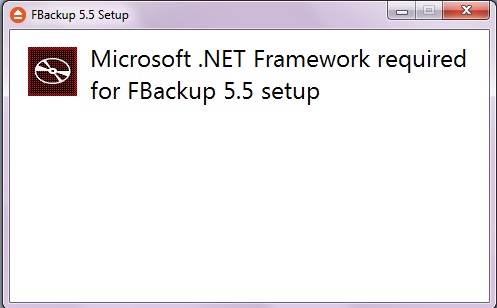 Stuck when install FBackup